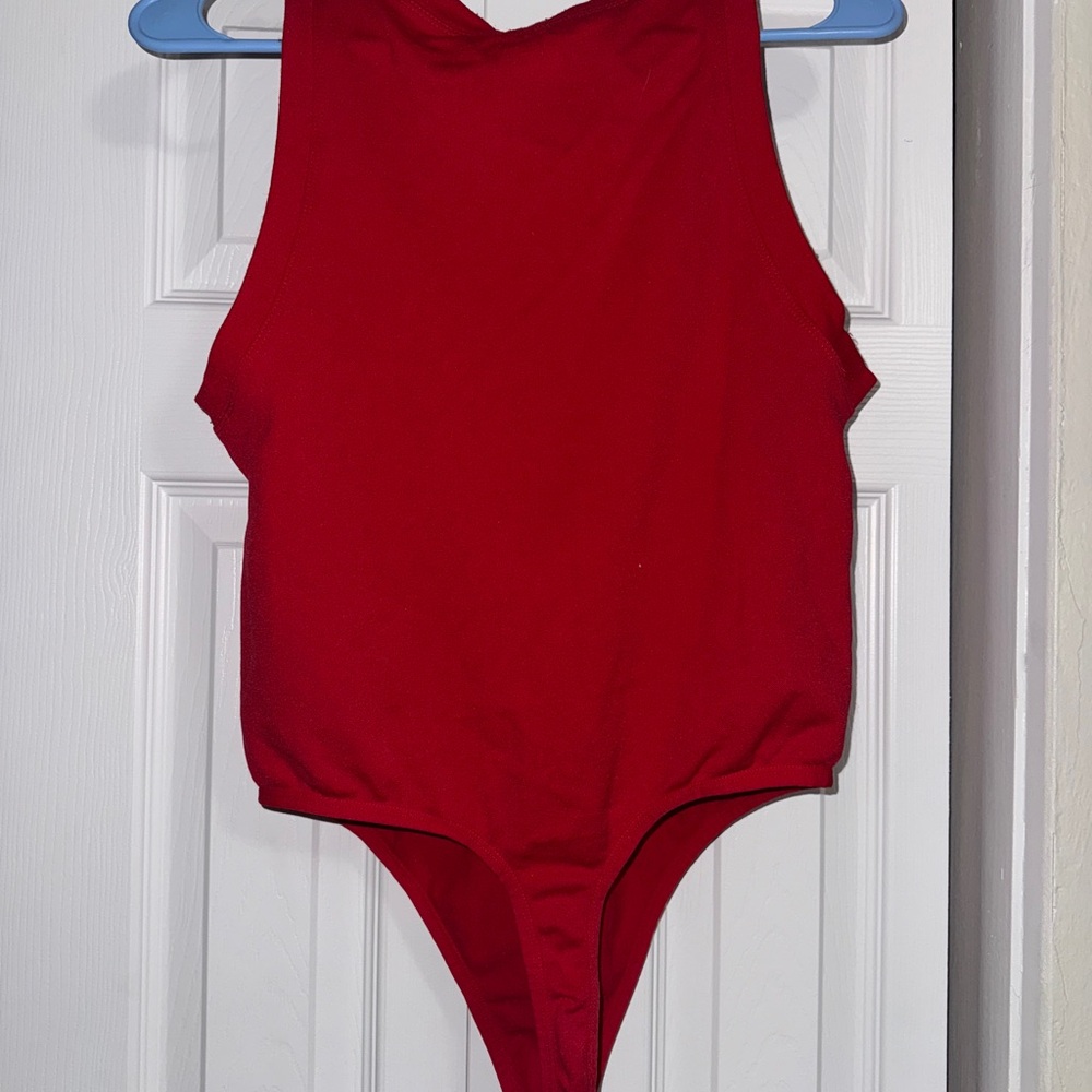 No Boundaries Vibrant Red Bodysuit
